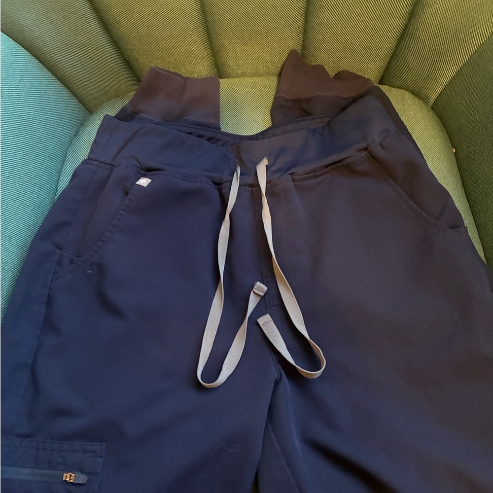 FIGS Navy Zamora Jogger Scrub Pants